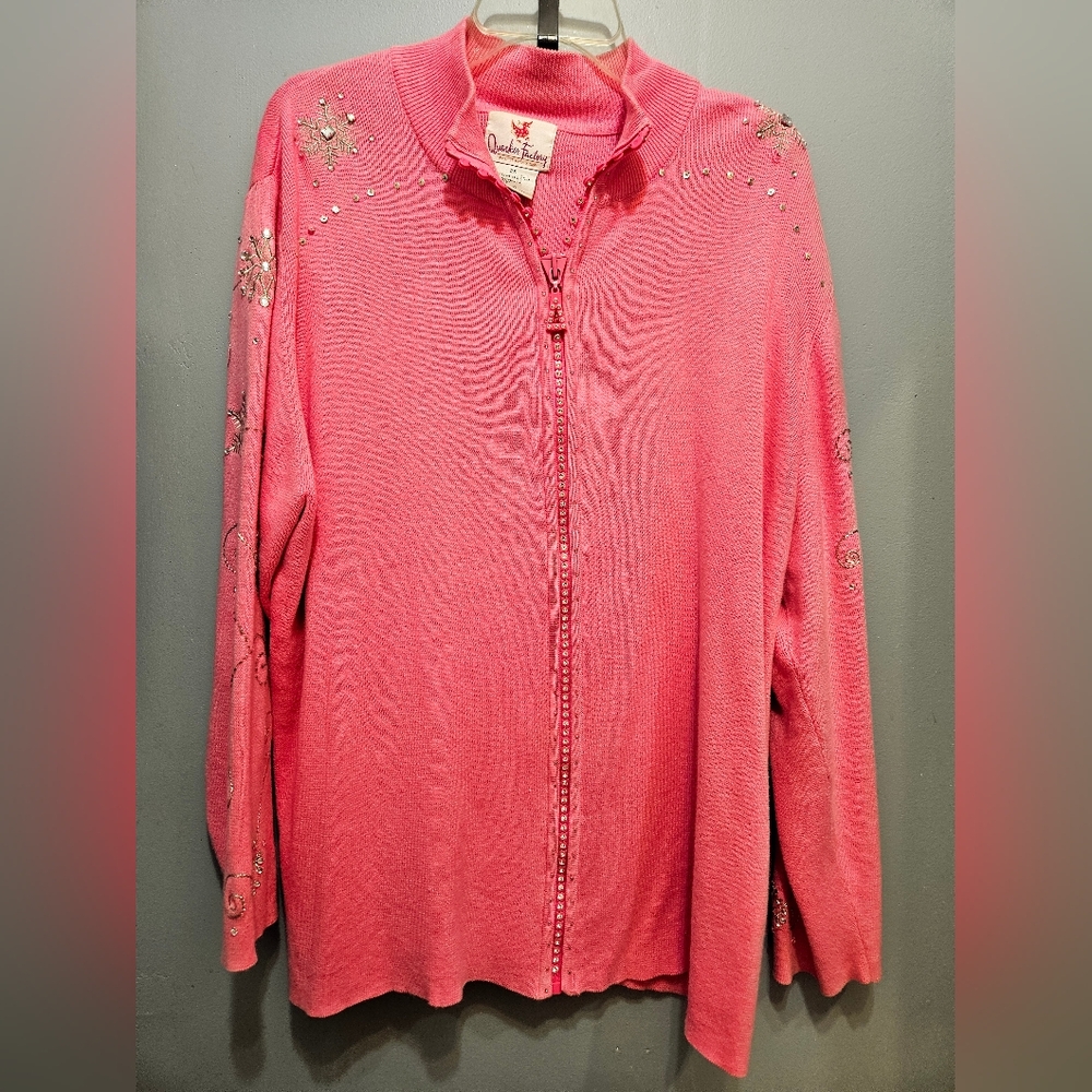 Women's Plus Size Quacker Factory Hoodie Size 2x